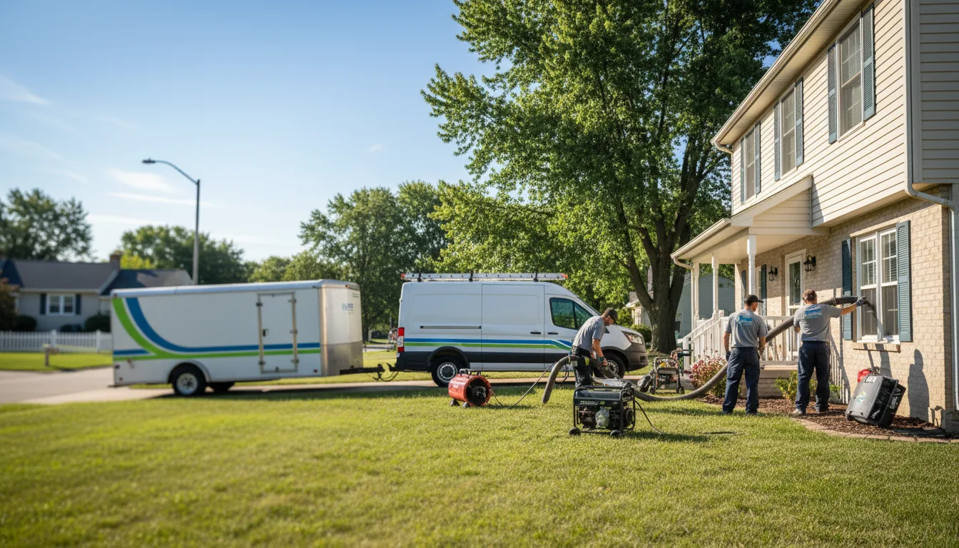 Flooded Basement Restoration And Cleanup With Repair in Dow City, IA near me